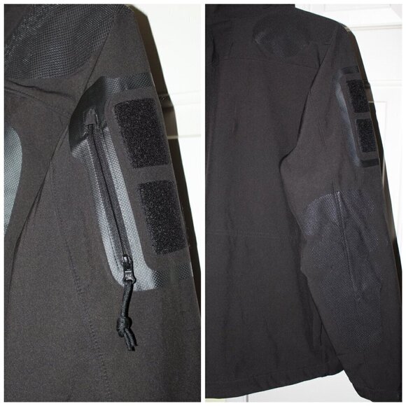 War Armor Fleece lined Tactical Black Softshell Men Jacket Size Large Pockets - Picture 11 of 13